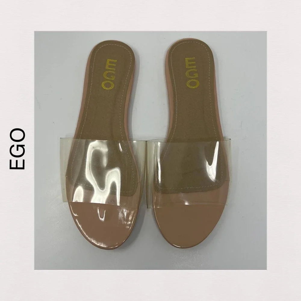 Ego Kerrie Clear Perspex Mule Sandals Women's Size 7 - Picture 2 of 10
